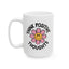 Motivation Mug - Think Positive Thoughts Retro Flower