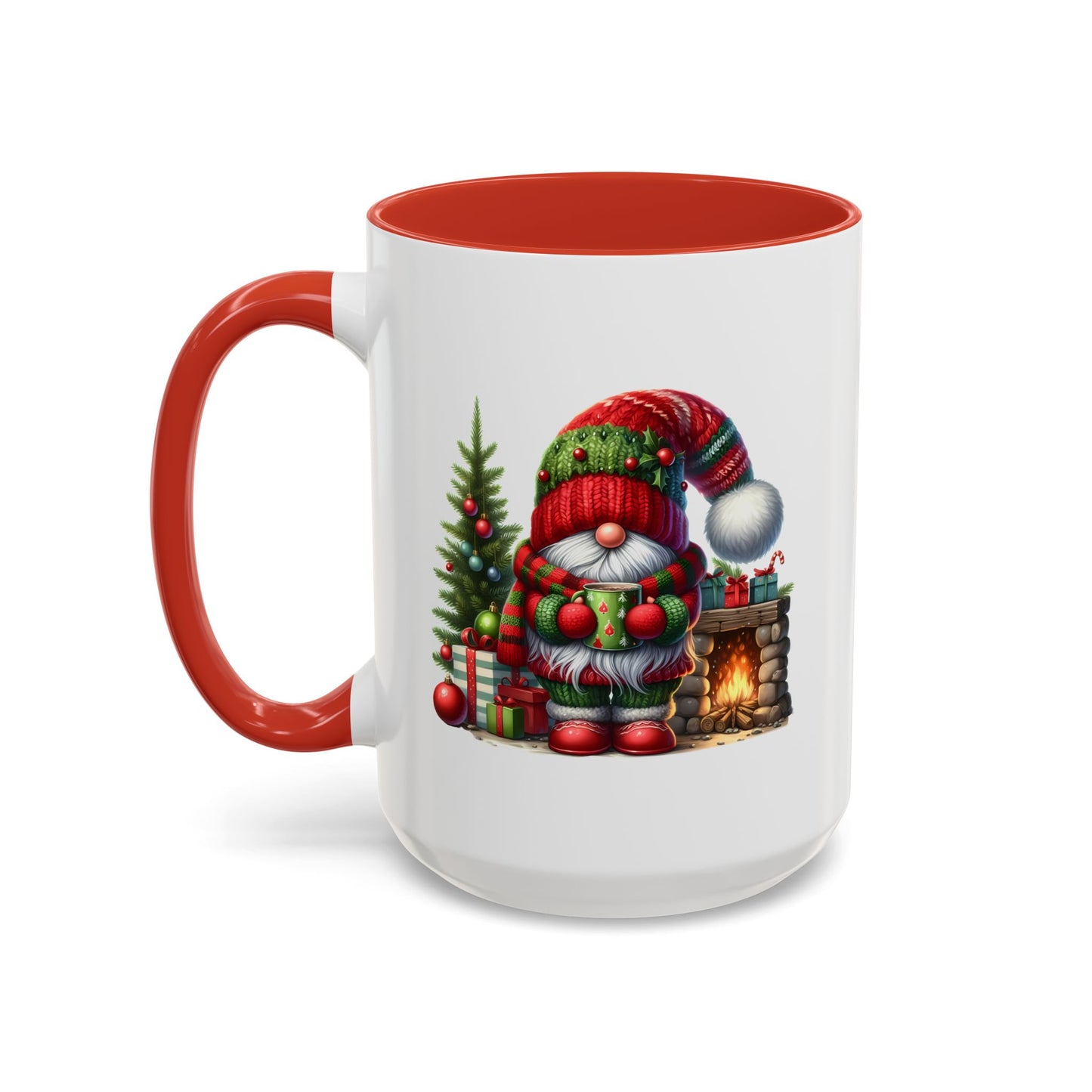Christmas Mug - Gnome Fireplace