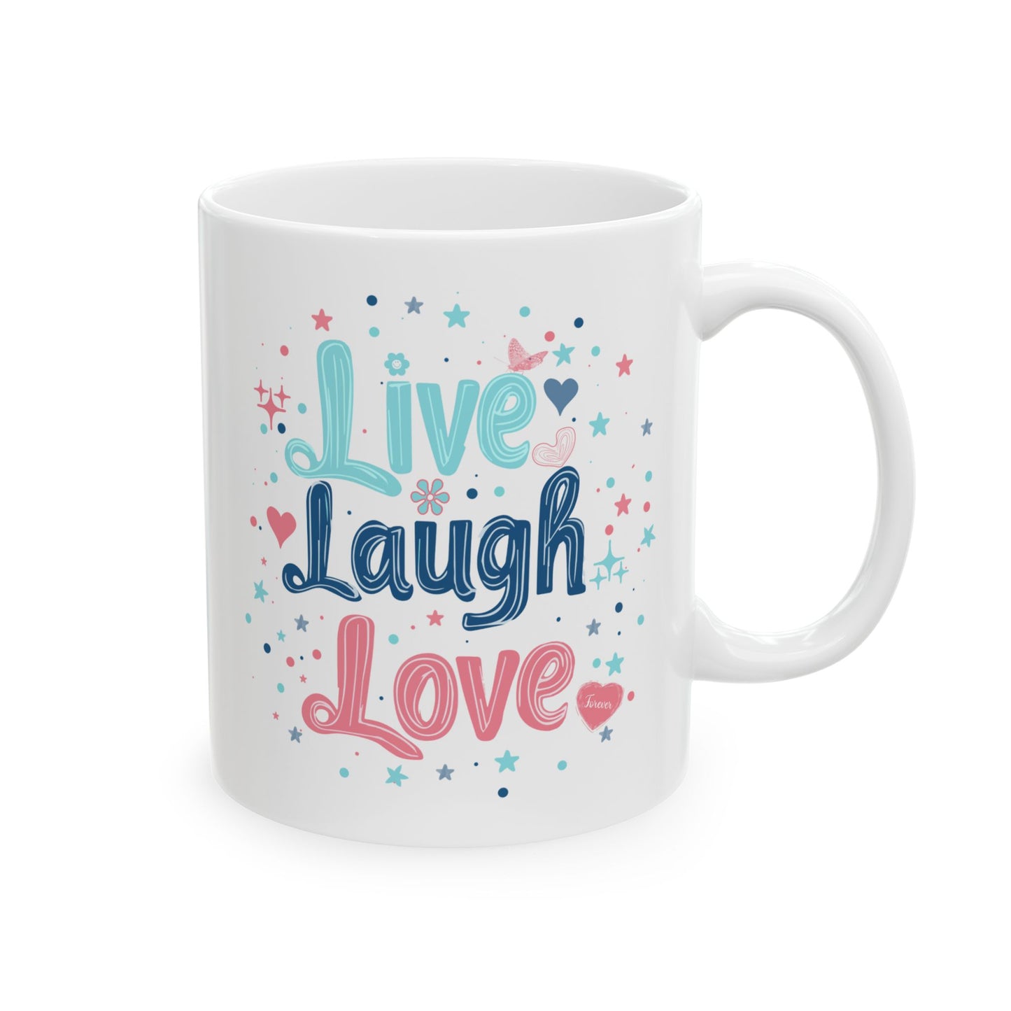 Wellness Mug - Live Laugh Love Forever Pastel