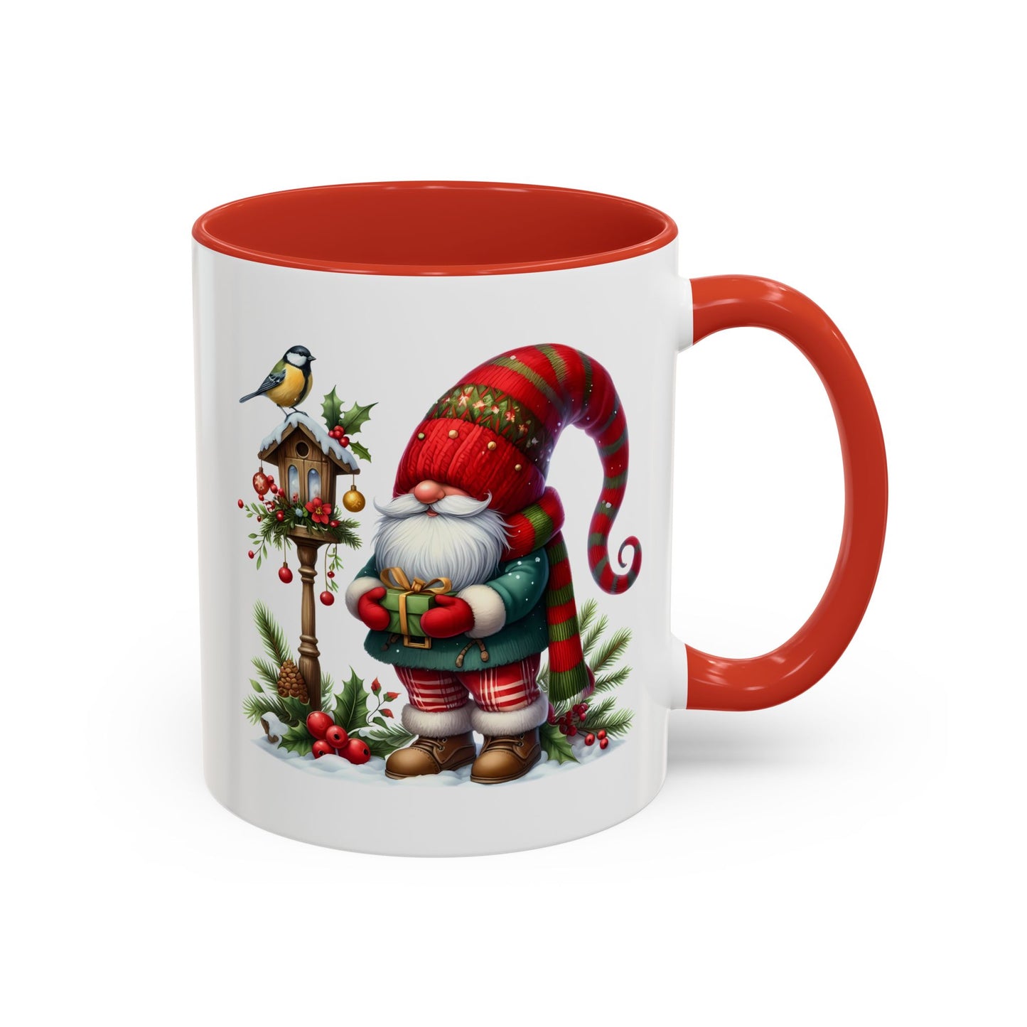 Christmas Mug - Gnome and Birdhouse
