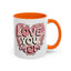 Mother's Day Mug - Love You Mom Retro Heart