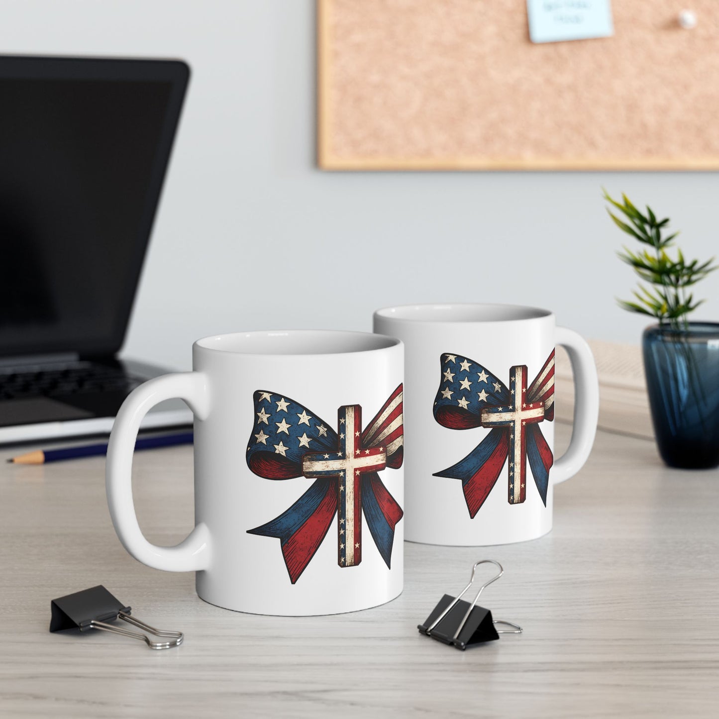 4th of July Mug - America Cross Bow