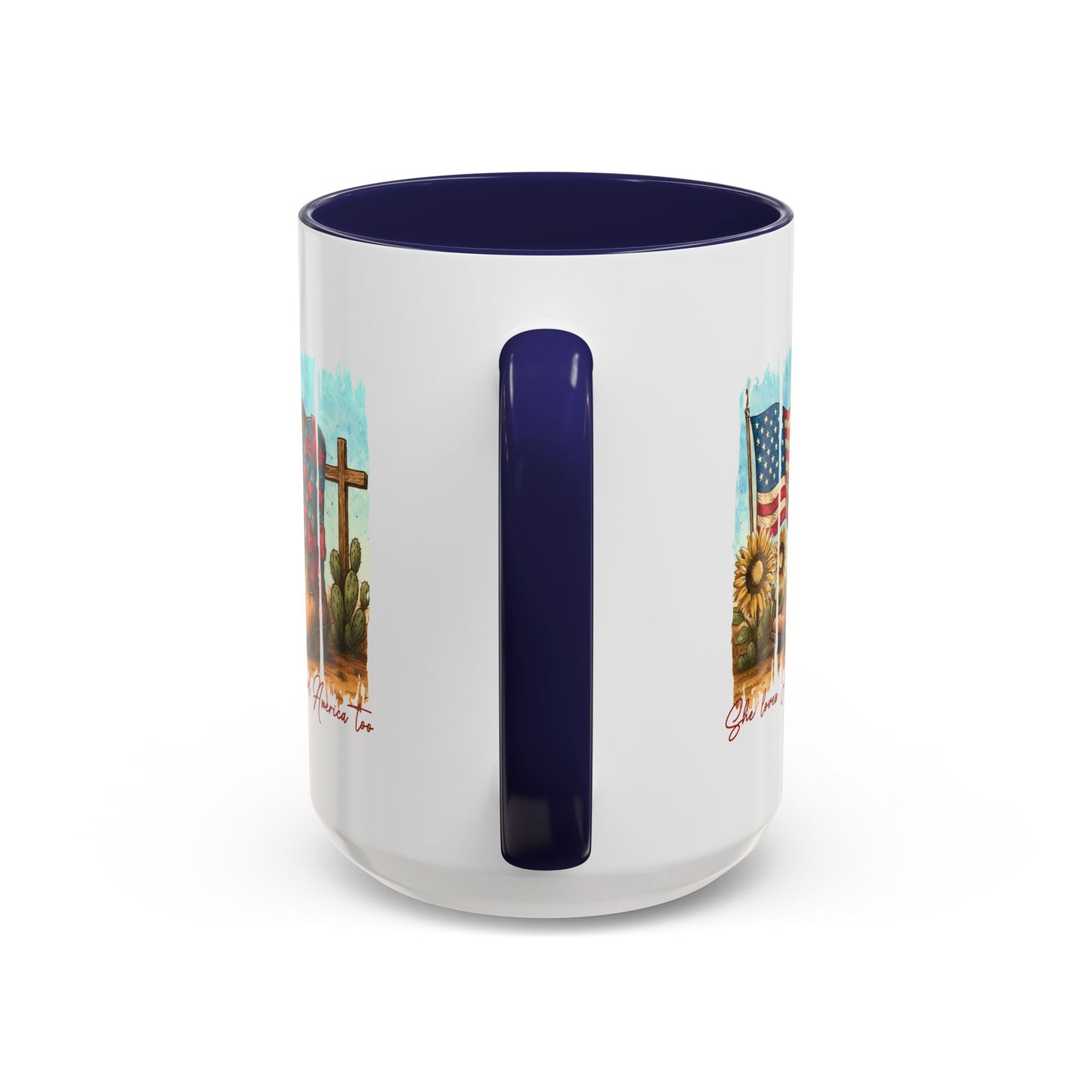 4th of July Mug - She Loves Jesus & America Too Boots