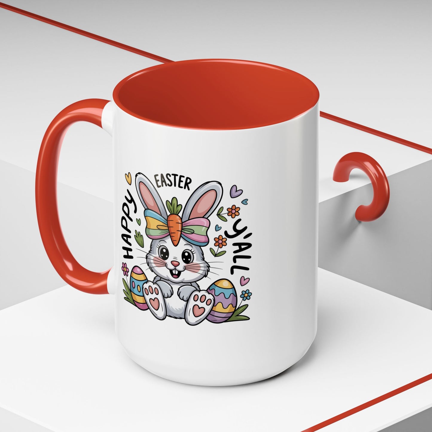 Easter Mug - Happy Easter Y'all Bunny
