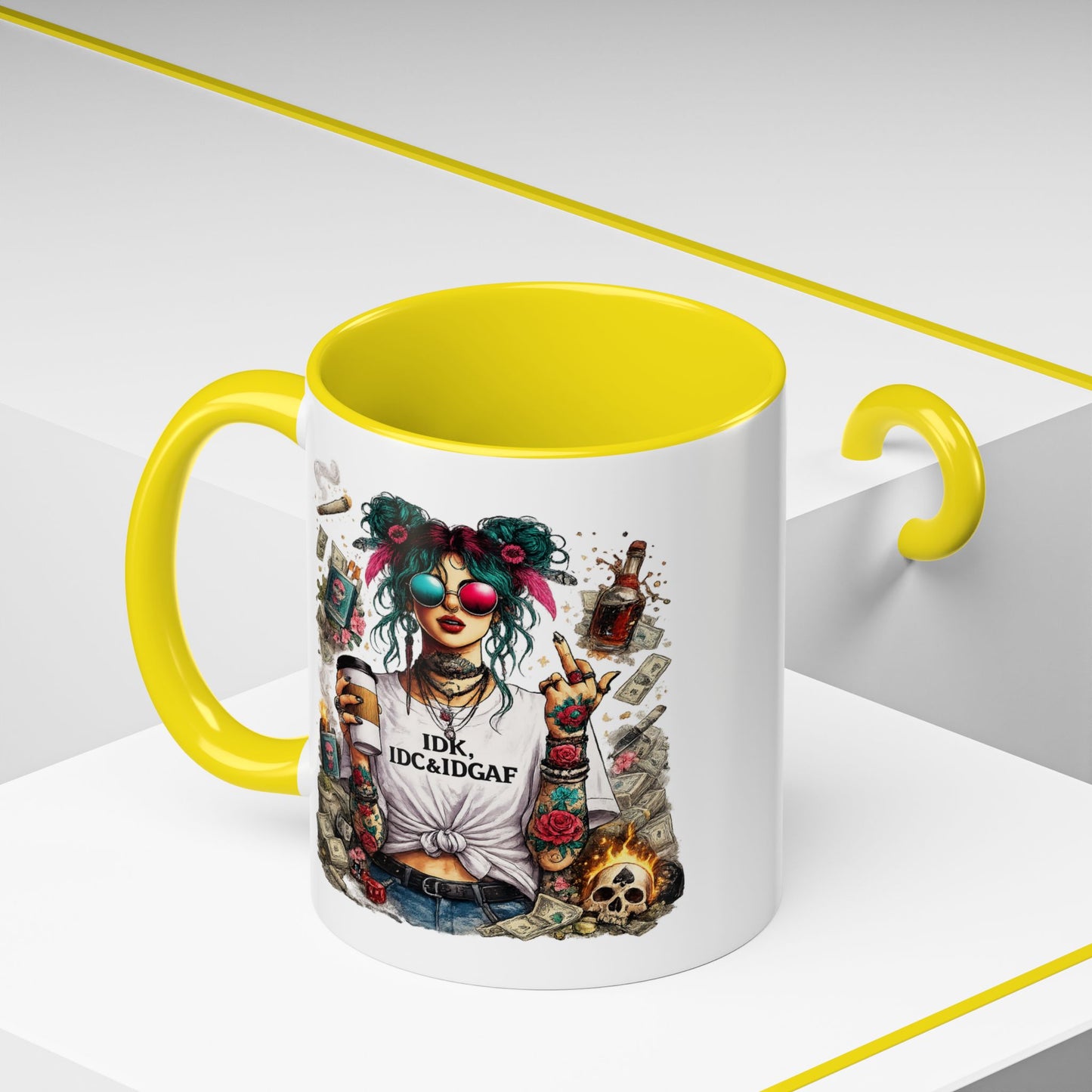 Humor Mug - The IDK IDC & IDGAF