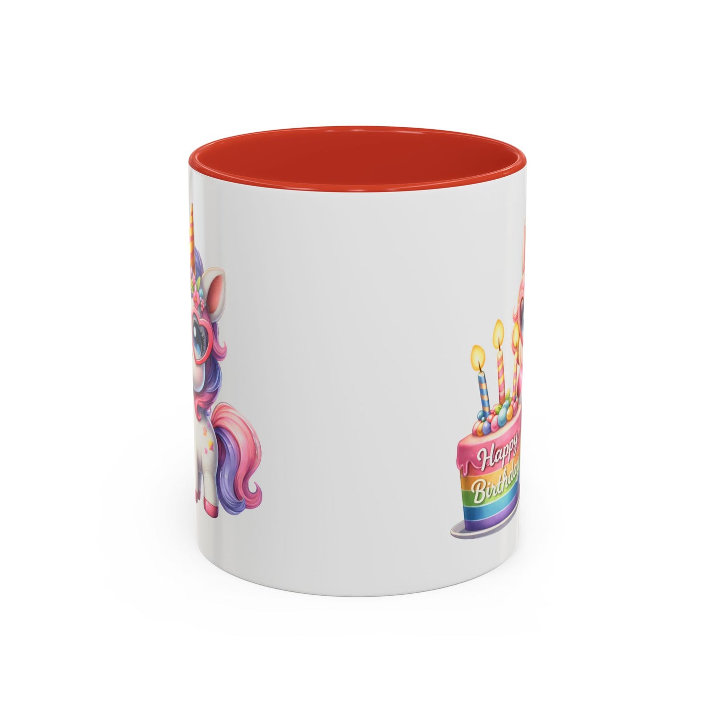 Birthday Mug - Unicorn Candles