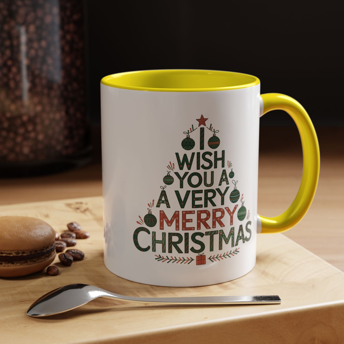 Christmas Mug - I Wish You a Merry Christmas Tree