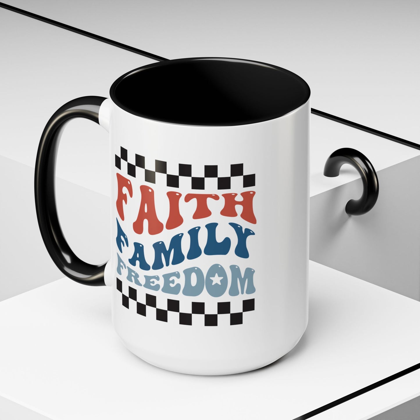 4th of July Mug - Faith Family Freedom
