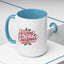 Christmas Mug - Merry Christmas Red Text Mistletoe