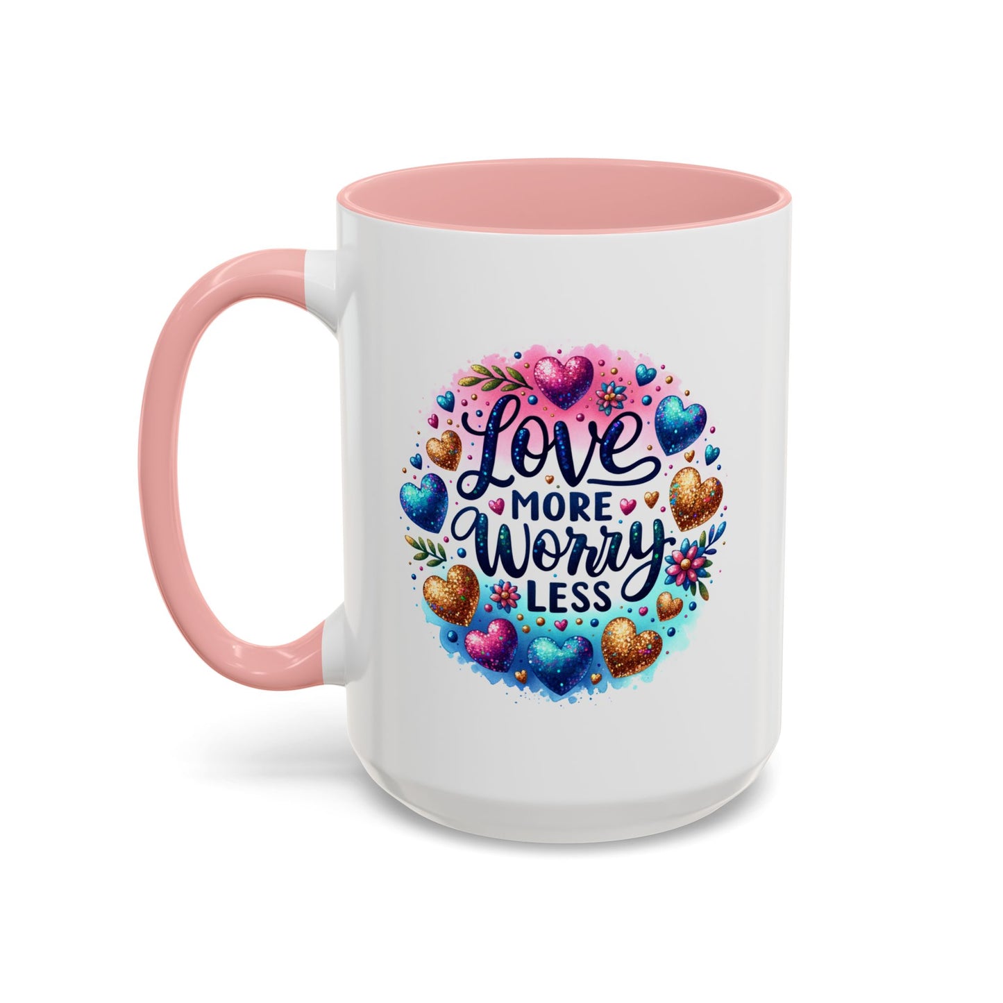 Wellness Mug - Love More Worry Less Circle