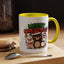 Christmas Mug - Merry Christmas Green & Red Text Cute Animals