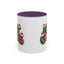 Christmas Mug - Merry Christmas Green Yellow & Red Text Hats