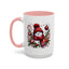 Christmas Mug - Burgundy Snowman