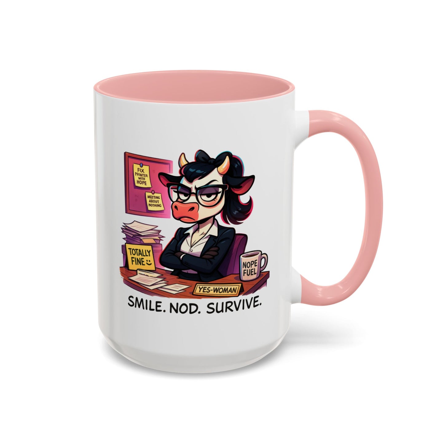 Office Mug - Smile Nod Survive