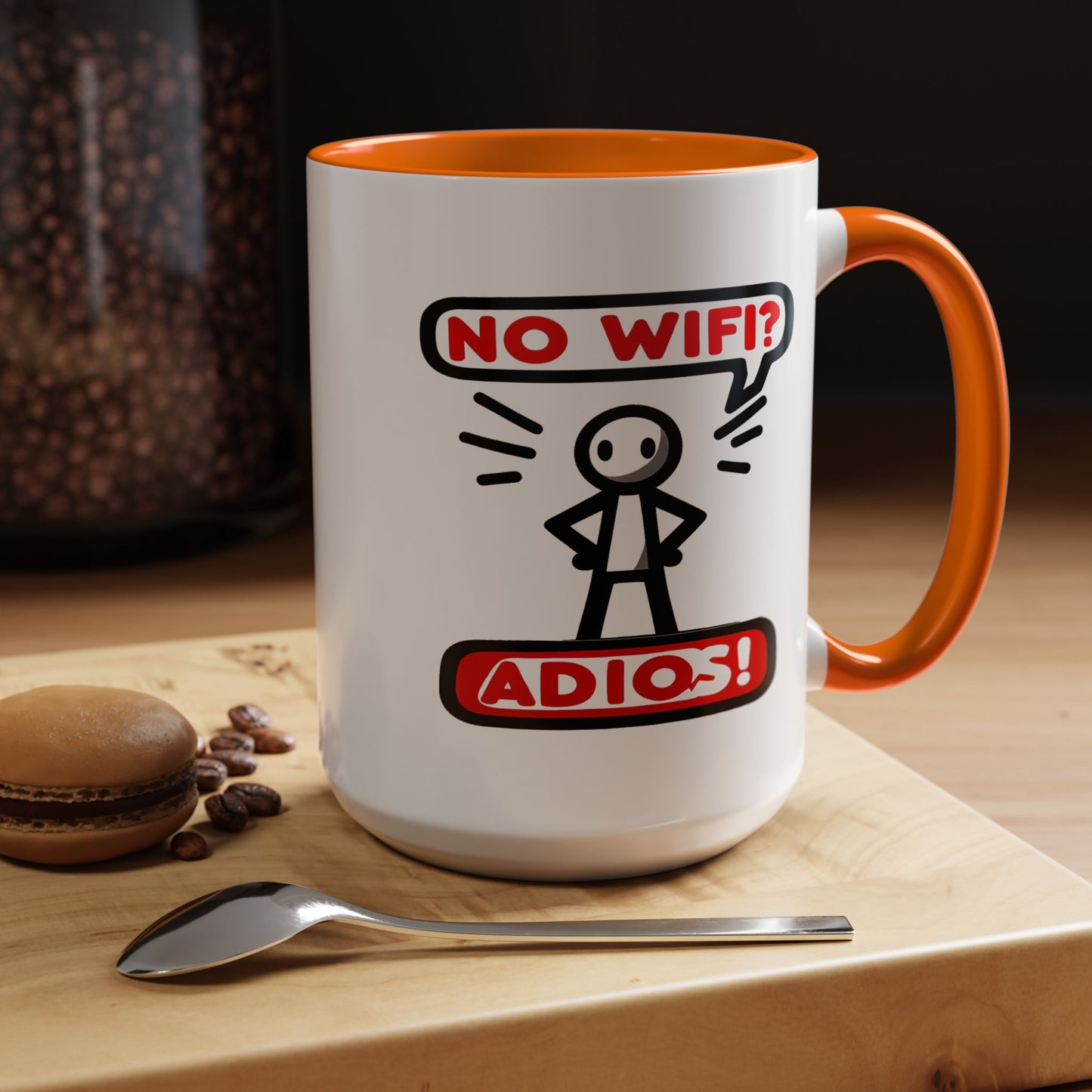 Humor Mug - No Wifi? Adios!