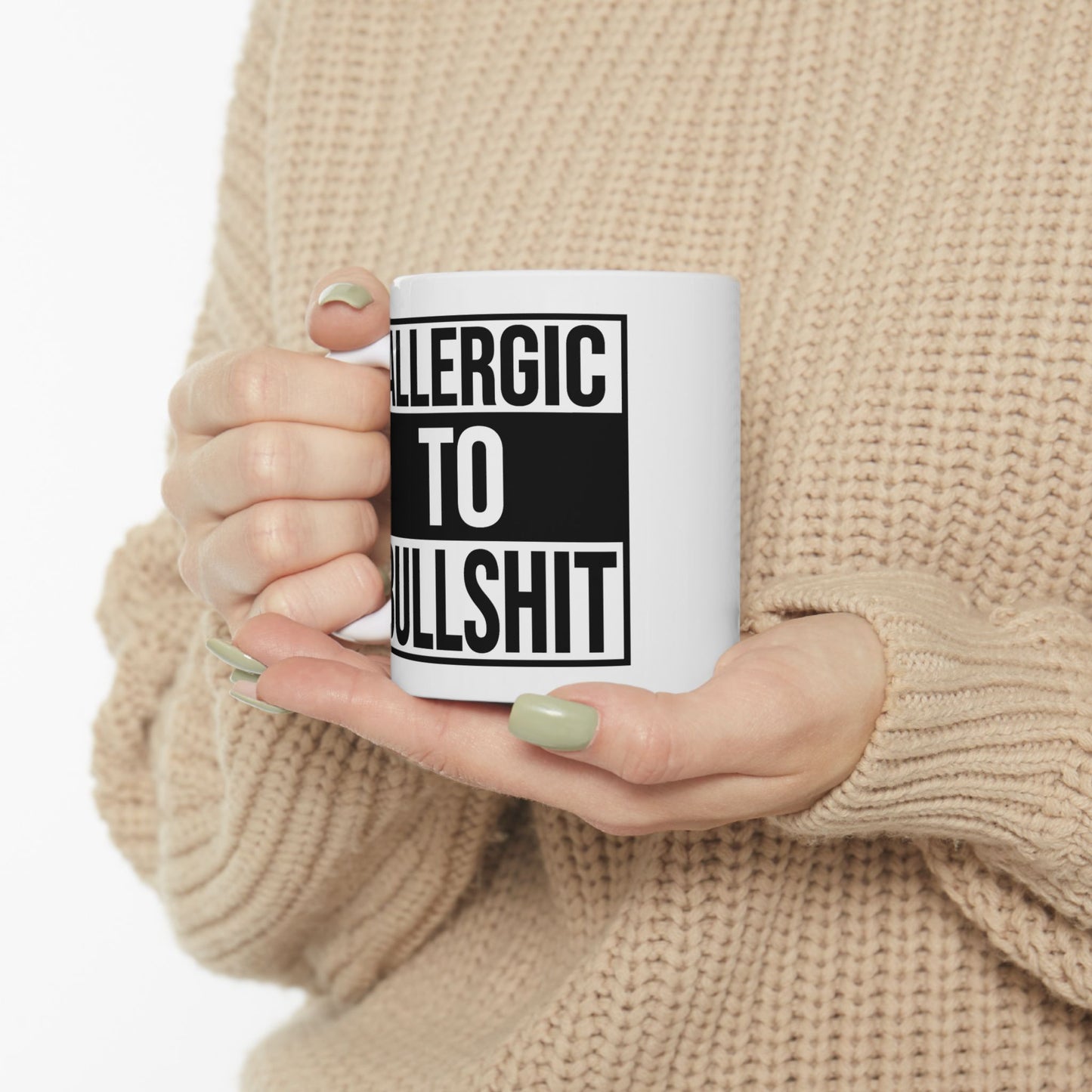 Adult Mug - Allergic To Bullshit