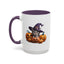 Halloween Mug - Witch Cat Hiding In Pumpkins