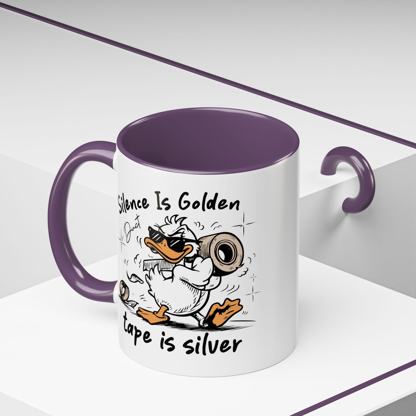 Humor Mug - Silence is Golden Duct Tape is Silver
