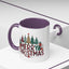 Christmas Mug - Merry Christmas Tartan Text Trees Presents