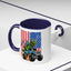 4th of July Mug - T Rex Riding Monster Truck