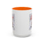 Christmas Mug - Merry Christmas Red Text Puppy Green Top