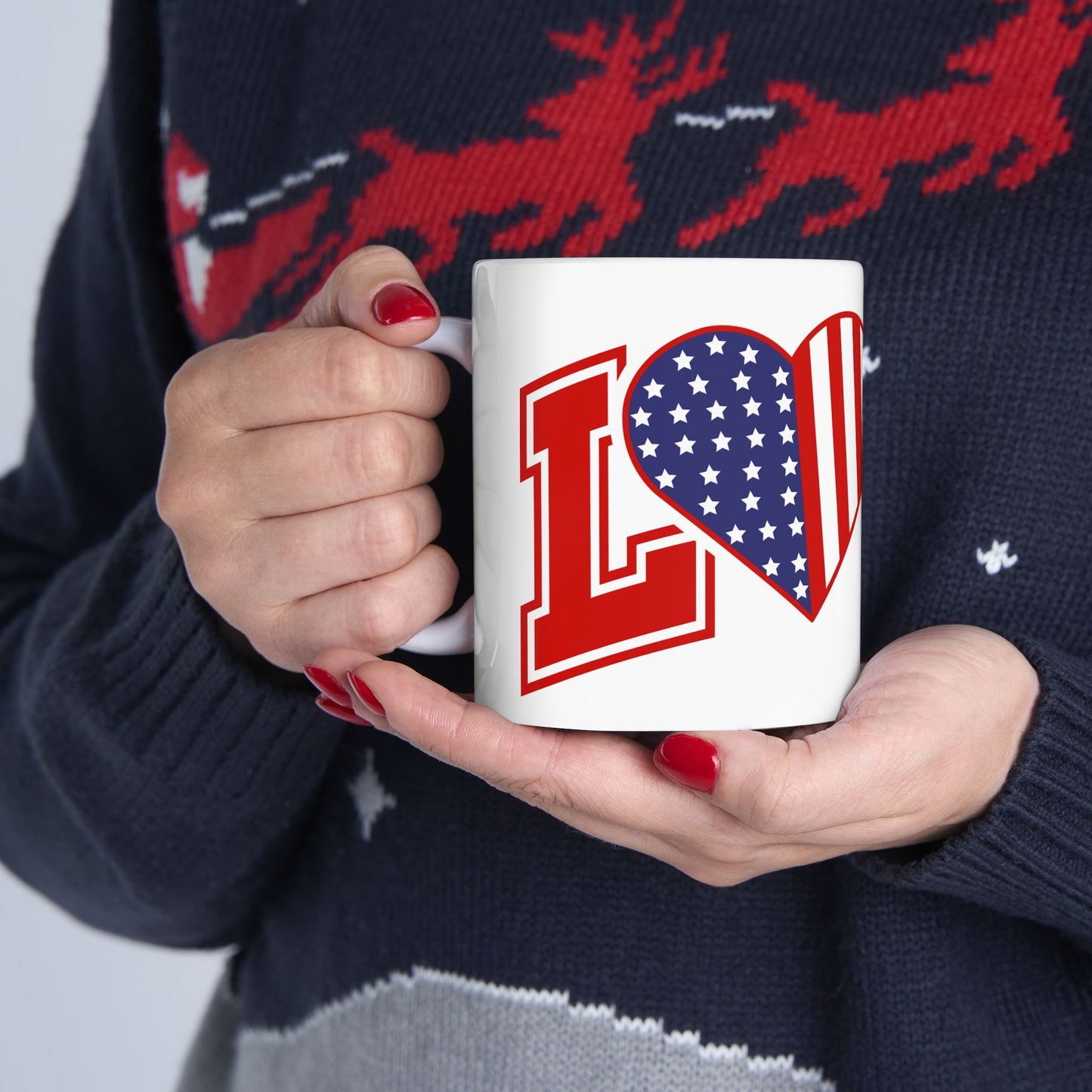 4th of July Mug - Varsity USA Love
