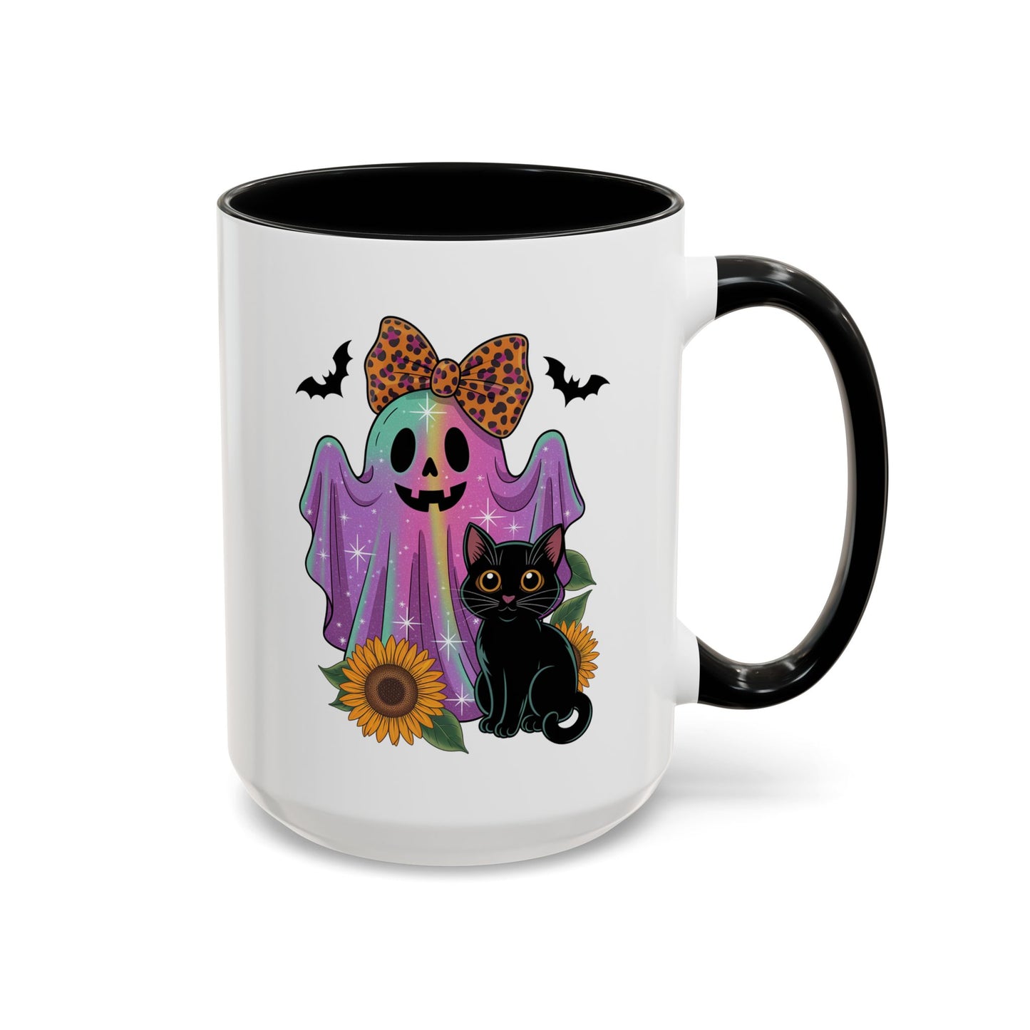 Halloween Mug - Cute Ghost With Cat