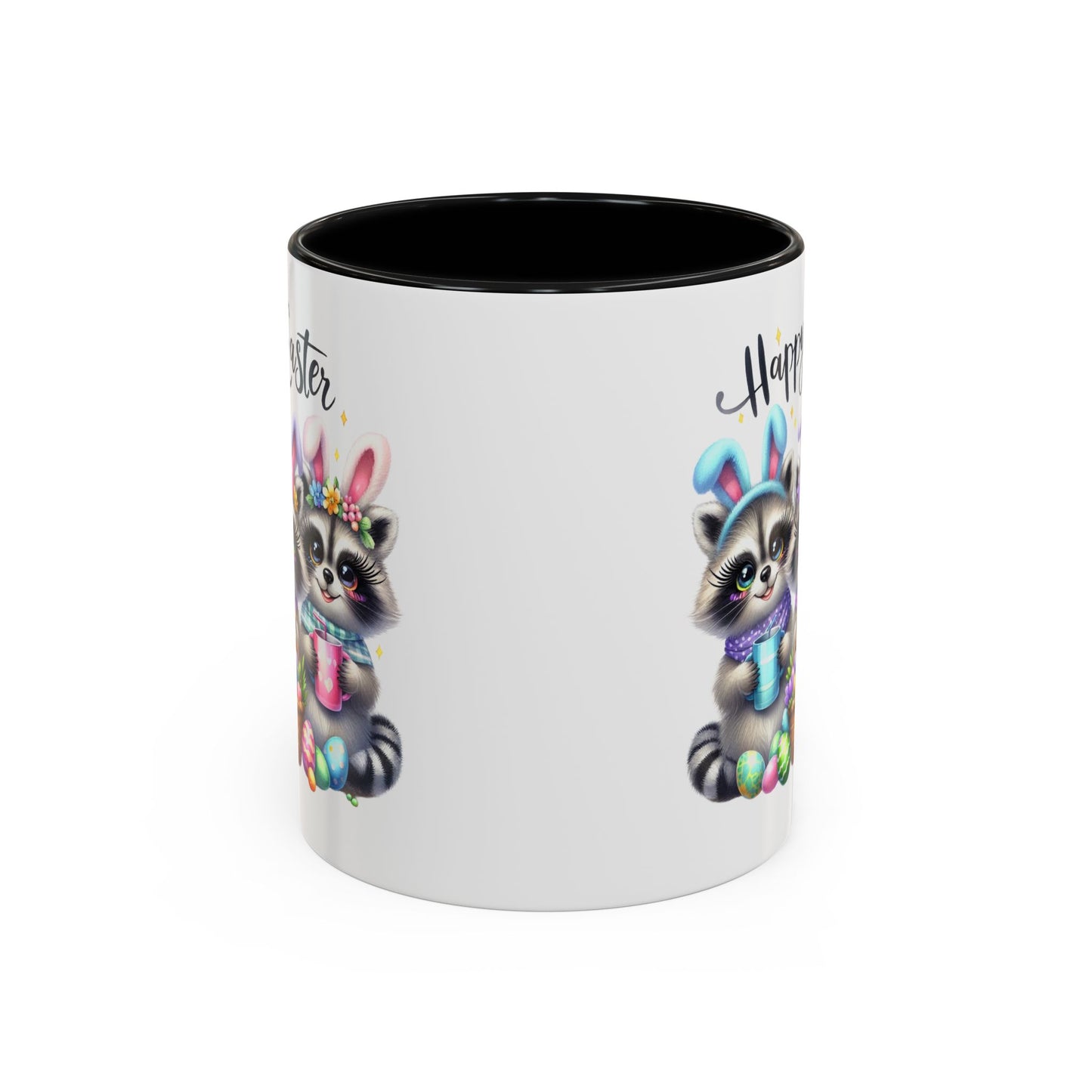 Easter Mug - Happy Easter Racoons