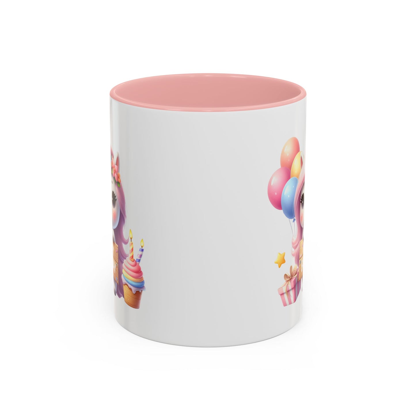 Birthday Mug - Girl Unicorn Happy Birthday Sign 2