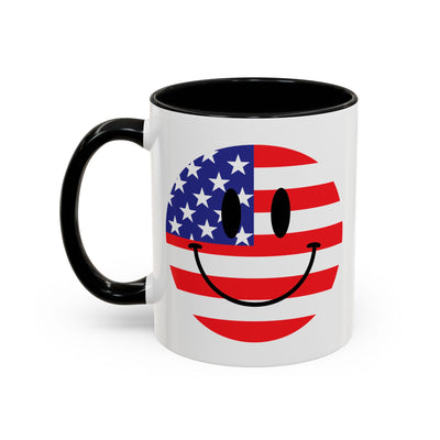 4th of July Mug - America Smiley Face