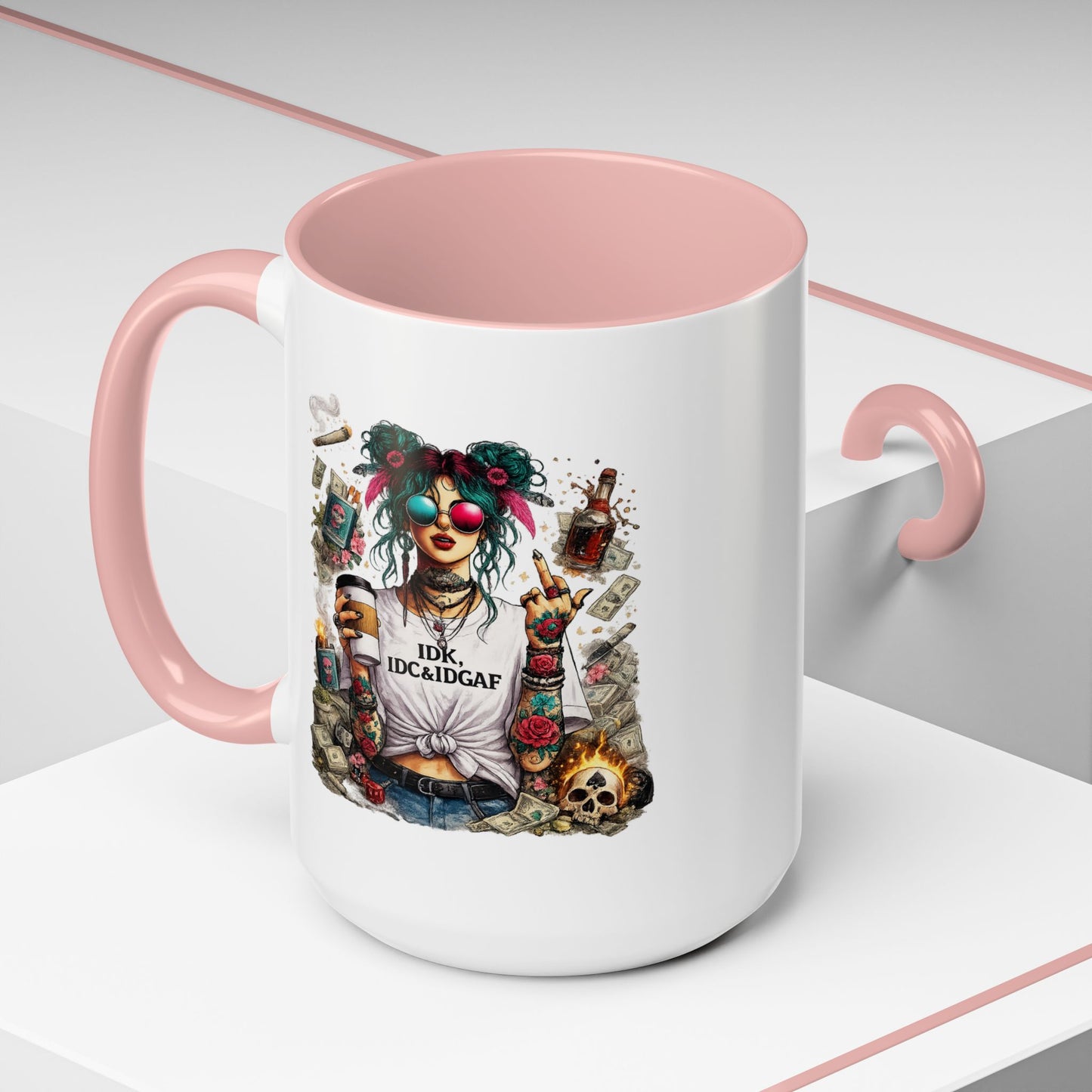Humor Mug - The IDK IDC & IDGAF