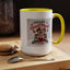 Christmas Mug - Merry Christmas Red Text Puppy Red Top