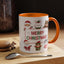 Christmas Mug - Merry Christmas Red & Green Text Santa Cute Animals
