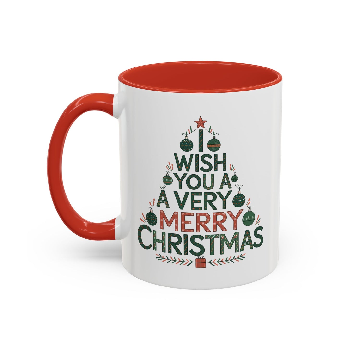 Christmas Mug - I Wish You a Merry Christmas Tree