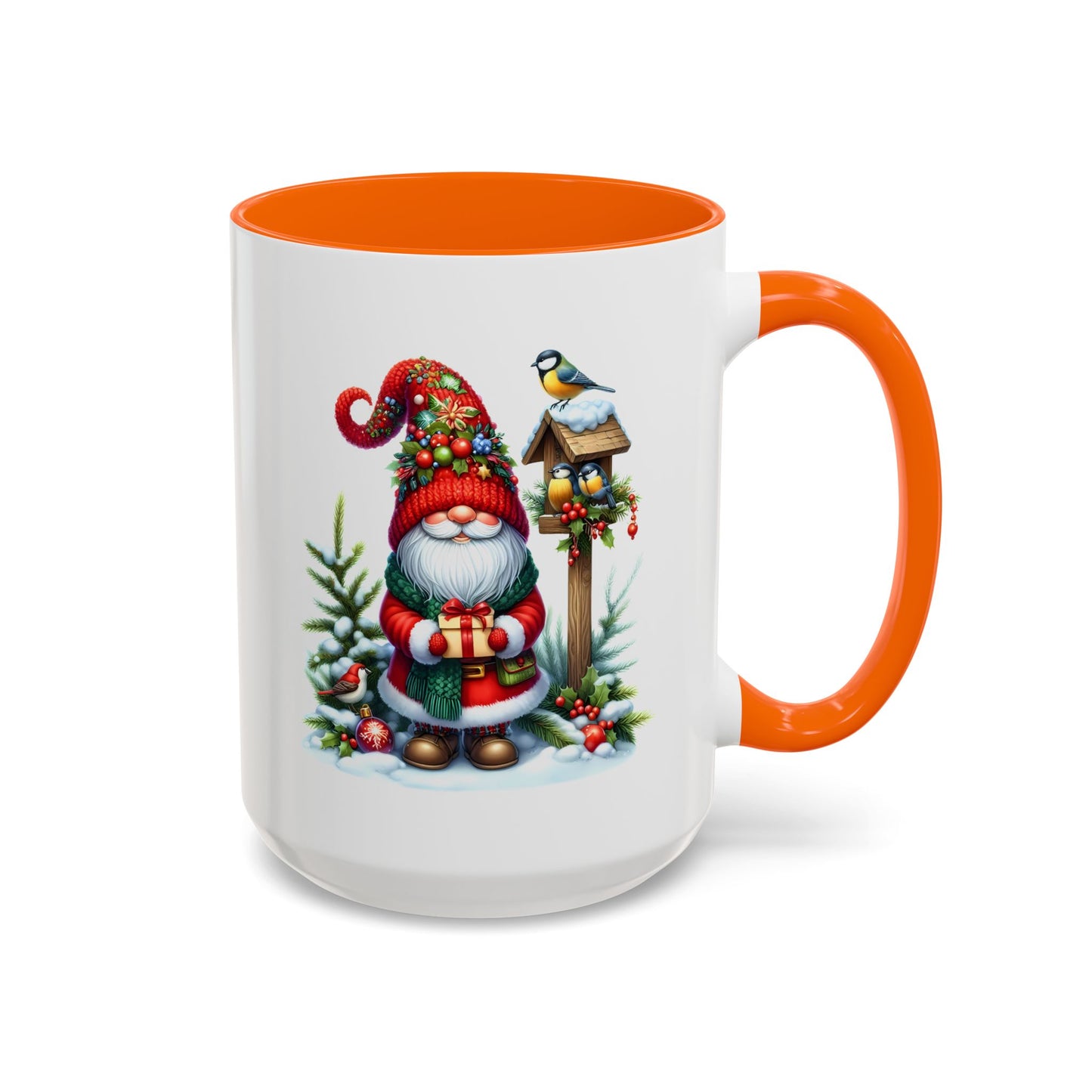 Christmas Mug - Gnome and Birds