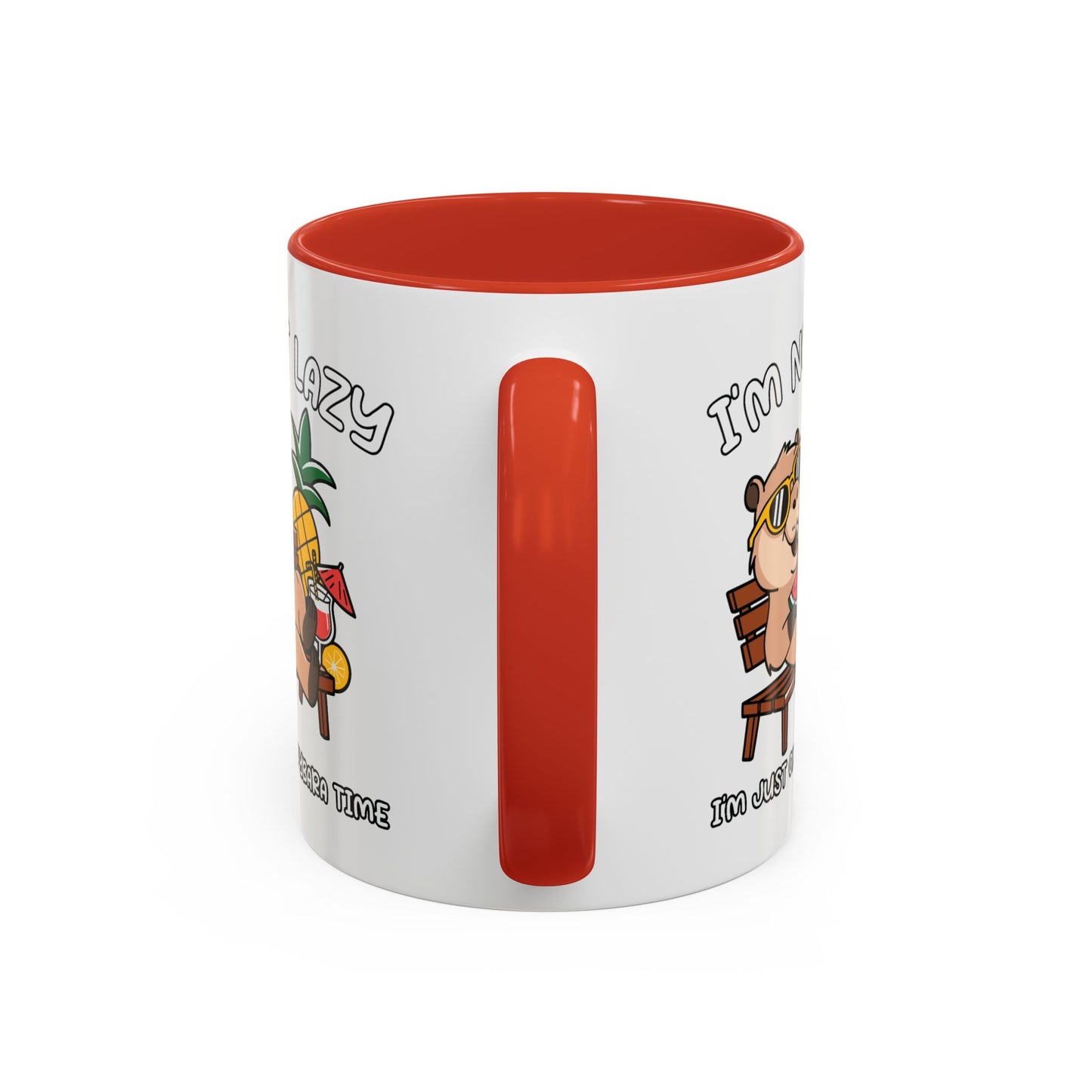 Humor Mug - I'm Not Lazy Capybara