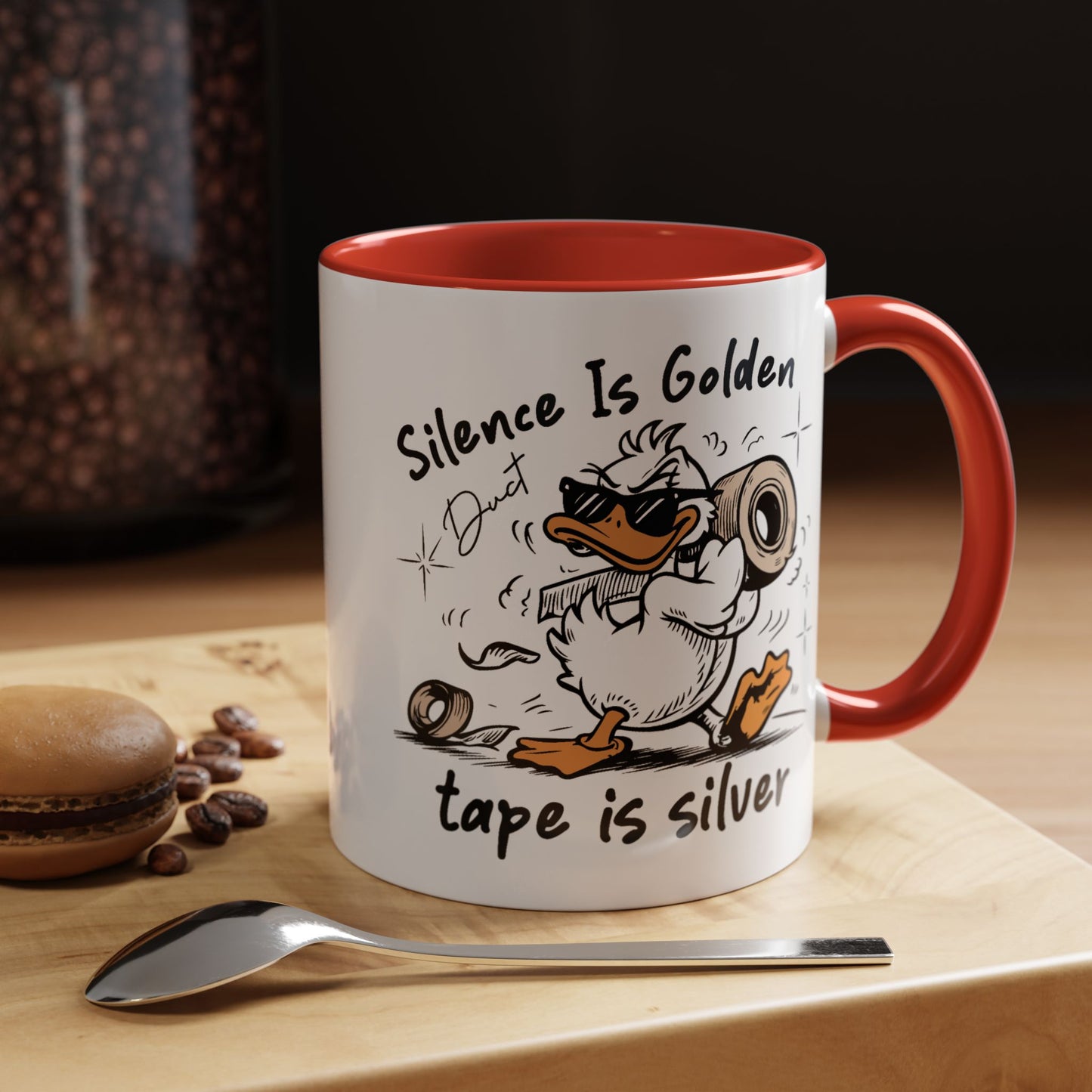 Humor Mug - Silence is Golden Duct Tape is Silver