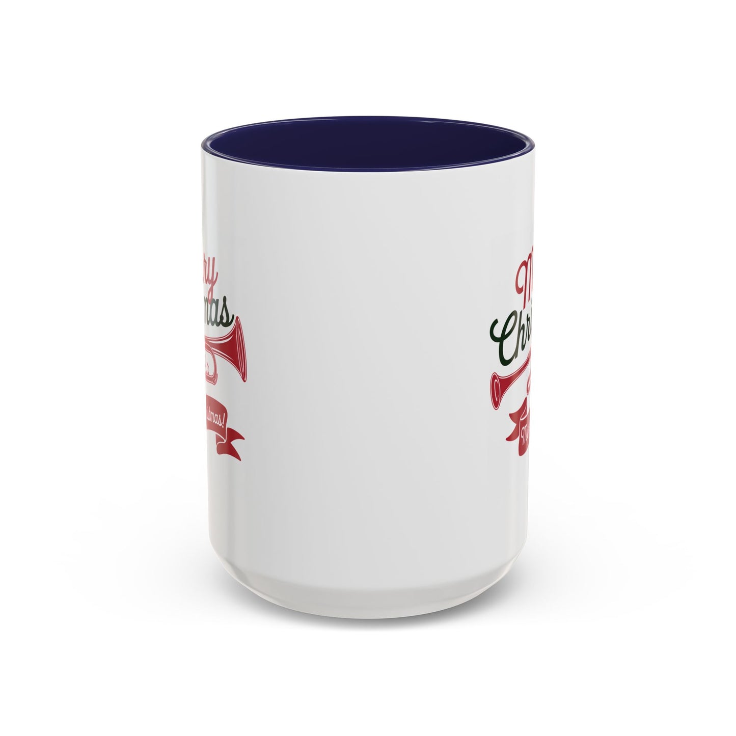 Christmas Mug - Red & Green Text Trumpet