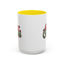Christmas Mug - Merry Christmas Red & Green Text Mistletoe
