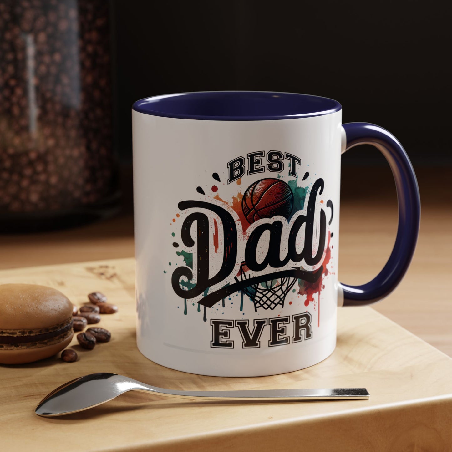 Father's Day Mug - Best Dad Ever Basketball