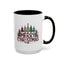 Christmas Mug - Merry Christmas Tartan Text Trees Presents