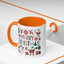 Christmas Mug - Merry Christmas Red White & Green Text Collage