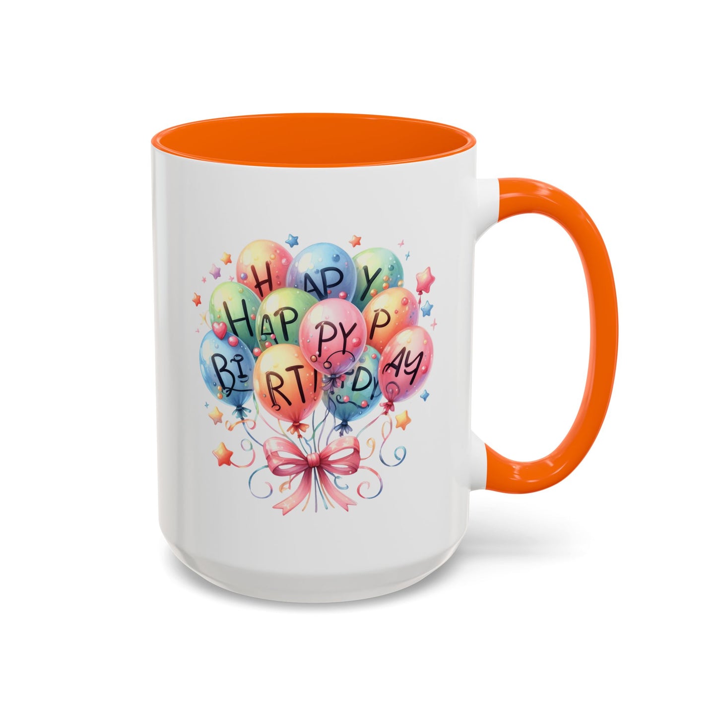 Birthday Mug - Happy Birthday Balloons