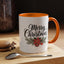 Christmas Mug - Merry Christmas Black Text Mistletoe
