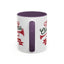Christmas Mug - Red & Green Text Trumpet