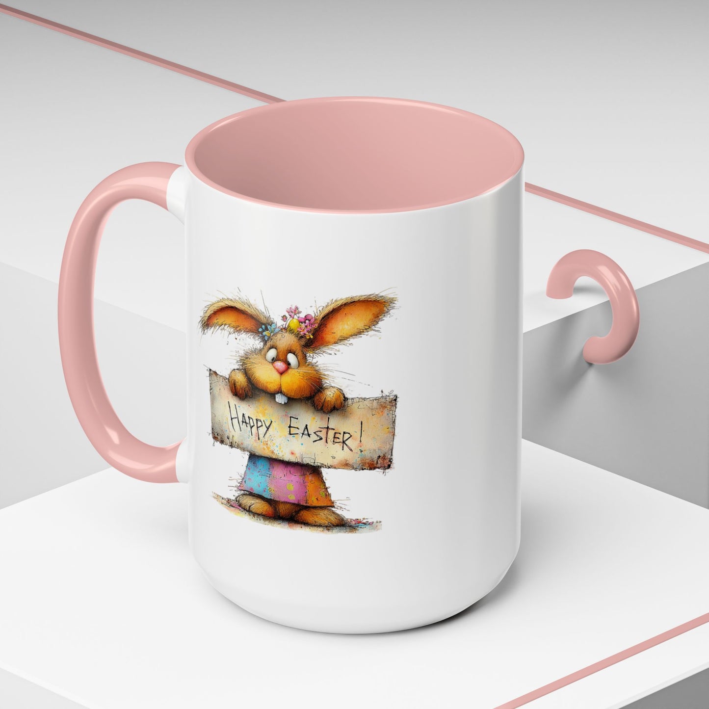 Easter Mug - Happy Easter Bunny Sign