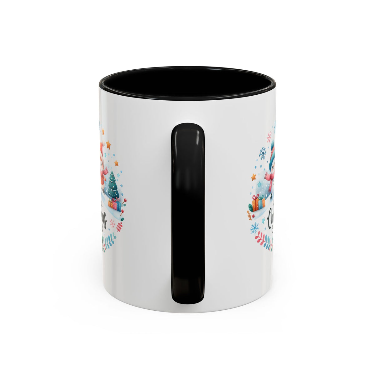Chistmas Mug - Merry Christmas Snowman and Snowlady