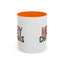 Christmas Mug - Merry Christmas Green & Red Text Santa
