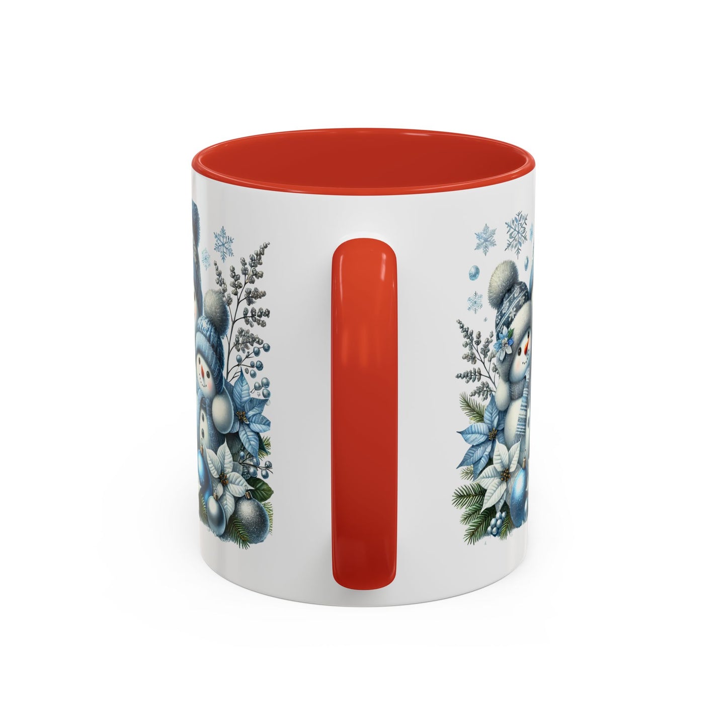 Christmas Mug - Blue Snowman Family