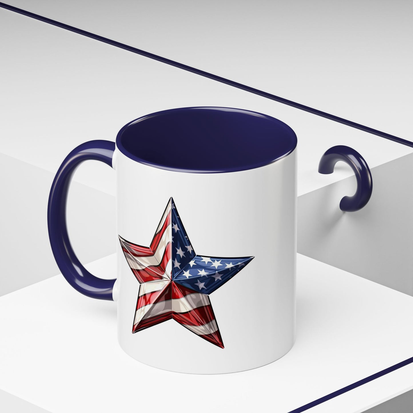 4th of July Mug - American Flag Star 3